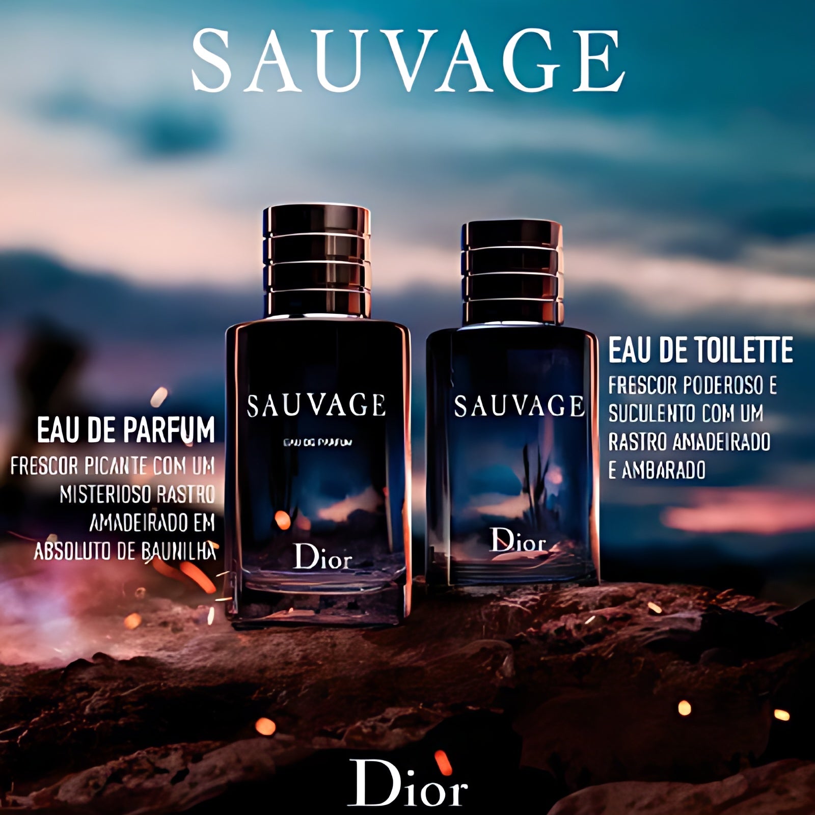 Christian Dior Sauvage Eau De Parfum Spray For Men, 3.4 Ounce